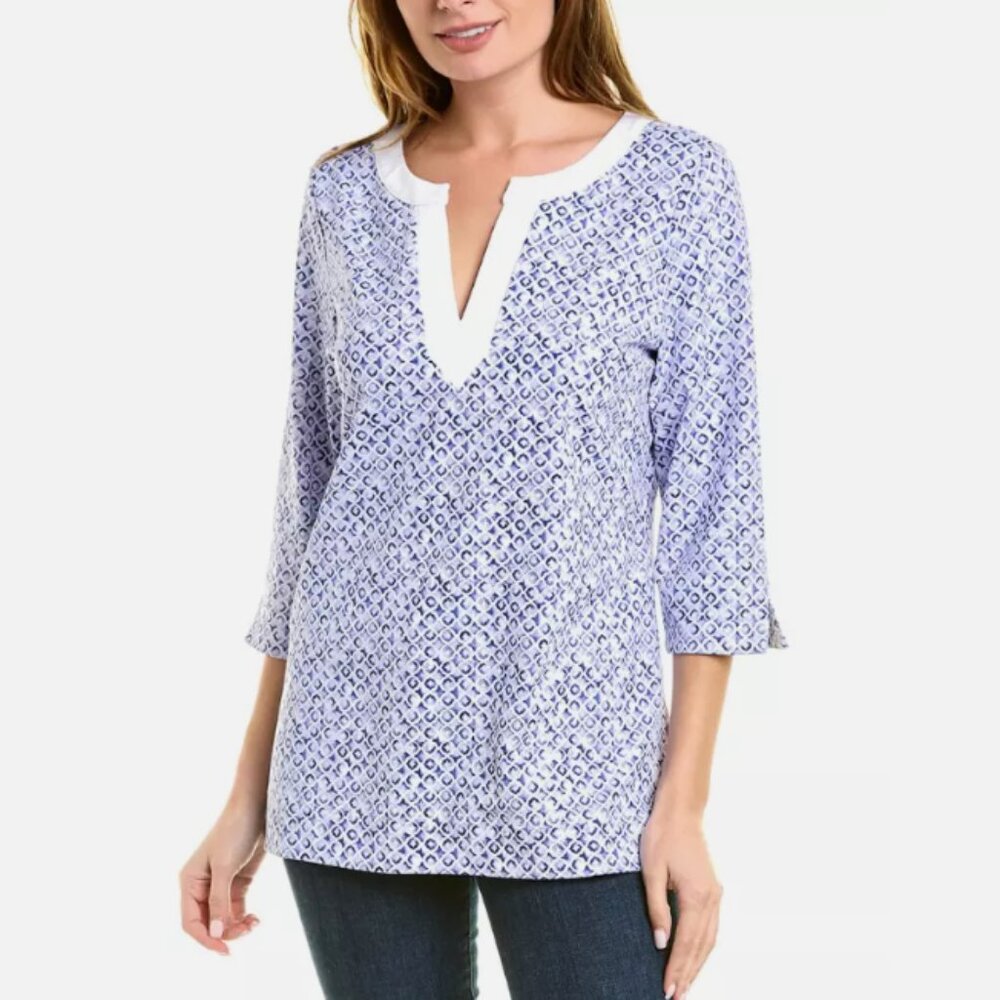 Tommy Bahama Women's Aubrey Tile Isle IslandZone Tunic Top S